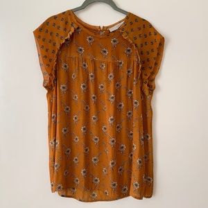 LOFT floral blouse